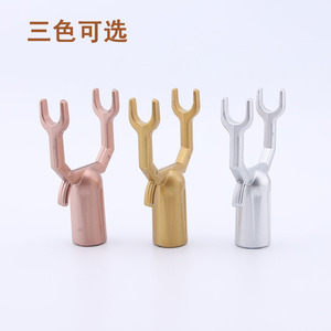 Fork-shaped Aluminum Alloy <b>Clothes</b> Drying Rack 4.8cm Wide Fork Head Adjustable For Home Use - Product Image 3