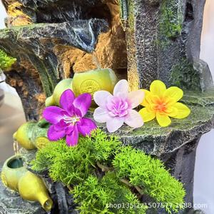 Fleurs artificielles Qiye, têtes d'orchidées en soie, décoration de mariage, fleurs pour épingles à cheveux, couronnes, boîte cadeau DIY faite à la main, décorations plaquées - Product Image 2