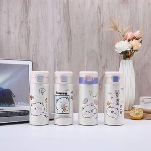 Cute Cartoon Stainless Steel Tumbler Vacuum Flask With Lid Thermal Insulation 12-24 Hours For Office Travel - Product Image 2
