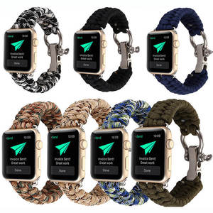 Correa de reloj deportiva ajustable de nailon trenzado compatible con Apple Watch para usuarios de iWatch 8 y SE - Product Image 2