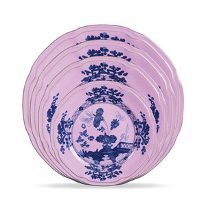 Luxury Floral Pink <b>China</b> <b>Bone</b> <b>Set</b> with Gold Rim Vintage Charger Plate for Restaurant <b>Dinner</b> Dishes Dinnerware <b>Set</b> - Product Image 5