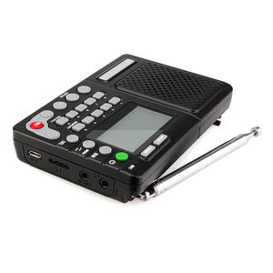 Radio multifonction portable d'usine à bande complète AM FM SW avec écran LCD, enregistrement à une touche, boutons de préréglage numériques, rechargeable - Product Image 4