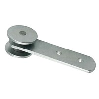 Pièces de remorque contrôle de la cargaison roues coulissantes en acier galvanisé rideau Sider Rail poulie roues poulie à rouleaux pour toile de camion