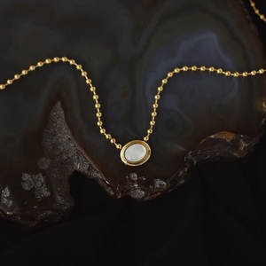 Collares de Plata y Oro PVD Antideslustre de Moda, Joyería Fina de Acero Inoxidable 316L, Collar de Concha Natural para Mujer - Product Image 5