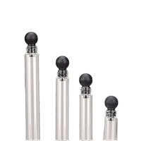 Petits flacons portables de testeur de parfum en verre de 1ml 1.5ml 2ml 3ml échantillons d'huile essentielle vides pour bouchon à bille pour voyage pour gouttes oculaires