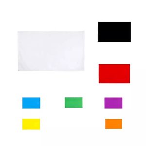 Однотонный белый флаг из полиэстера 3x5 футов, яркие цвета и устойчивость к выцветанию, простые черные флаги с двойной строчкой, однотонный белый флаг - Product Image 6