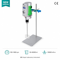 Agitador Eléctrico AM300S-H con Función de Arranque Suave Integrada, Acero Inoxidable SS316, Capacidad de 50-40000 ml, para Líquidos de Laboratorio