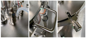 Bioréacteur PLC à contrôleur quadruple en verre de paillasse à prix d'usine réacteur de réservoir de récipient à pression de pompe - Product Image 5