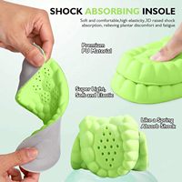 Semelles de sport pour hommes et femmes, mousse à mémoire de forme 4D, confort nuage, respirantes, antidérapantes, inserts de chaussures de massage, soutien de la voûte plantaire, ajustement parfait