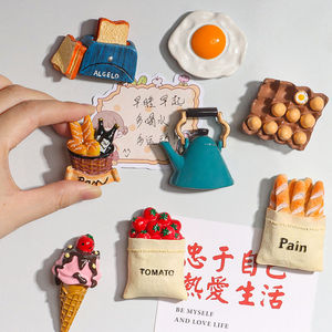 Wholesale Custom Fridge Refrigerator Magnet Souvenir Promotional Gifts Luxury 3D Resin Simulated Food Fridge Magnet for Fridge - Product Image 3