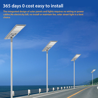 Lampe solaire LED intelligente intégrée résistante aux intempéries, 60W 80W 100W, haute luminosité, batterie rechargeable, lampe extérieure, LST-YL