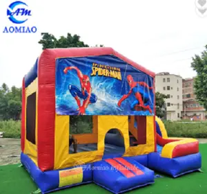 Trampolin Tiup Anak-anak, Kualitas Tinggi Rumah Pantul Udara Trampolin Tiup