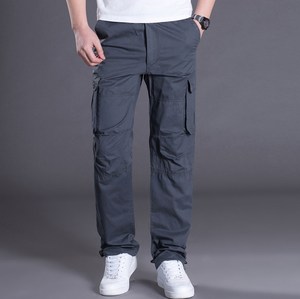 Pantalones Cargo de seis bolsillos para hombre, Pantalón de algodón y poliéster, informal, para caza, <span class=keywords><strong>caqui</strong></span>, verde, negro, gris - Product Image 5