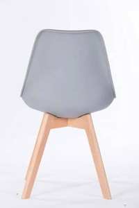 Luxury Fashionable Wood Legs Home Furniture Plastic Cushion Seat Kitchen Dining <b>Chairs</b> - Product Image 4