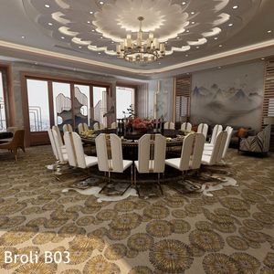Wirtschaftlich Günstige Polyester Druck Rolle Hotel Restaurant und Öffentlichen Bereich Teppich Neue Design Shanghai Hangju Broli B Serie - Product Image 4