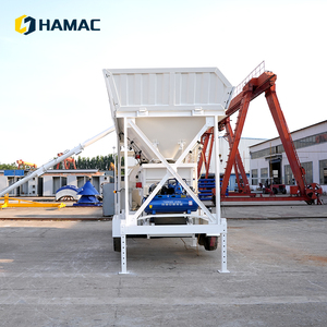 Centrale à béton mobile HAMAC 25m3/h, centrale à béton portative à tambour - Product Image 3