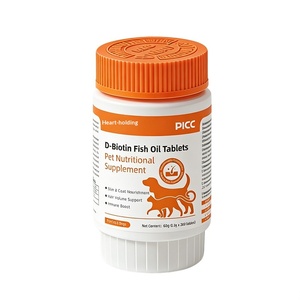 Tabletas de Aceite de Pescado con D-Biotina para Perros y Gatos, <span class=keywords><strong>Salud</strong></span> de la Piel y el Pelaje, Apoyo Inmunológico, Nutrición Profunda, Suplemento Anticaída del Pelo - Product Image 6