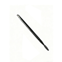 Diskon besar kuas rias Vegan hitam kuas Eyeliner alis tipis berkepala ganda kuas tunggal maskara Logo kustom