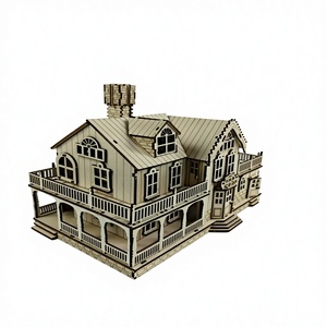 Modèle de puzzle <span class=keywords><strong>en</strong></span> bois <span class=keywords><strong>3D</strong></span> artisanal personnalisé MCX DRAGON CASTLE, jouet éducatif DIY, 101-500 pièces, apparence élégante, <span class=keywords><strong>dessin</strong></span> <span class=keywords><strong>animé</strong></span> - Product Image 6