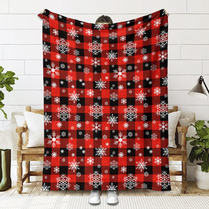 Couverture en flanelle <span class=keywords><strong>polaire</strong></span> Horaldaily de Noël, motif homme en pain d'épices vert, ours, douce, moelleuse, confortable, quatre saisons, portable, personnalisable - Product Image 1
