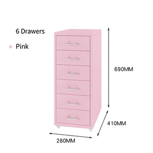Mobile Drawer <b>Cabinet</b>, Rolling Storage Dresser with Wheels, <b>Metal</b> Drawer Unit for Home, Office & Salon - Product Image 5