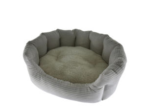 Camas Ovaladas para Perros de Tela de Pana y Sherpa de Alta Calidad, Camas para Mascotas Económicas en Existencia - Product Image 3