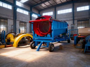 Oro Trommel Scrubber ad alta capacità di oro lavatrice pesante oro estrazione mineraria macchina Trommel per il minerale di argilla e roccia - Product Image 6