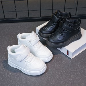 รองเท้าวิ่งเด็กเล็กสีขาวแบบหุ้มข้อ ระบายอากาศได้ดี สำหรับเด็กผู้ชายและเด็กผู้หญิง ปิดด้วยแถบตีนตุ๊กแก วัสดุ PU ด้านบนเป็นตาข่าย - Product Image 1