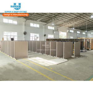 Sàn gỗ bền Rack hiển thị cho cửa hàng quần áo may mỹ phẩm hiển thị đứng với kết thúc đánh bóng cho triển lãm kệ - Product Image 1