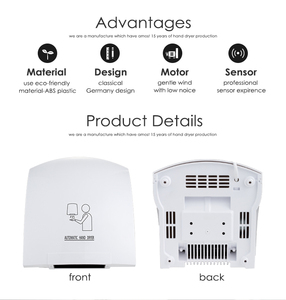 <span class=keywords><strong>Sèche</strong></span>-mains électrique à induction <span class=keywords><strong>automatique</strong></span> pour salle de bain, usage domestique, commercial et en supermarché – Offre spéciale - Product Image 4