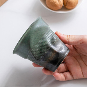 Tasses à café créatives 3D en papier <span class=keywords><strong>froissé</strong></span> réutilisables – Design irrégulier, style italien, en poterie froissée - Product Image 4