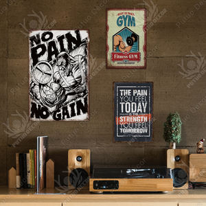 Oyun spor temalı spor salonu Retro Metal baskı işareti spor kalay duvar işareti adam mağara spor dekor - Product Image 6