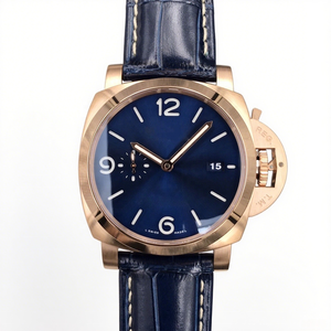 <span class=keywords><strong>Pa</strong></span>-Ner-Ai famosa marca clásica Lu-<span class=keywords><strong>PAM</strong></span> 1112 costura azul Simple movimiento mecánico de lujo luz nocturna pareja reloj de hombre - Product Image 1
