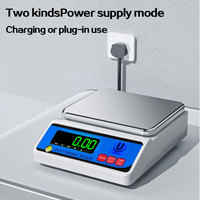 Balance de haute précision 500g 0.001g avec écran LED, batterie au lithium, calibration externe, matériau plastique ABS, balance multifonctionnelle
