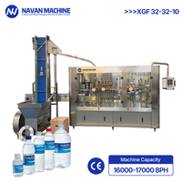 Navan Automatische Hoge-Snelheid 3-in-1 Multifunctionele Waterafvulmachine 16000-17000 BPH Hoge-Precisie Uniforme Vultechnologie