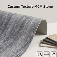 Panneau de pierre flexible MCM de qualité supérieure, placage de pierre souple pour les marques de matériaux muraux en marque blanche et les revêtements muraux OEM