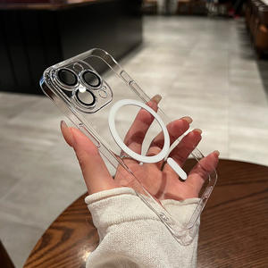 เคสชาร์จไร้สายแบบแม่เหล็กสำหรับ <span class=keywords><strong>iPhone</strong></span> 15/15 Pro และสำหรับ <span class=keywords><strong>iPhone</strong></span> 16 Pro ฝาครอบใสกันกระแทก - Product Image 4