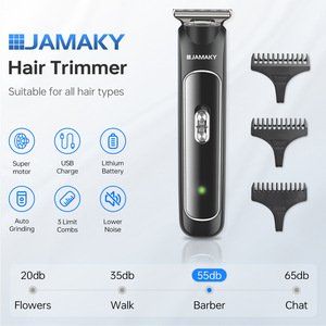 Cortadora de pelo eléctrica JAMAKY recargable con pantalla LED y motor sin escobillas para recortar la barba de los hombres - Product Image 4