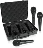 Behringer ULTRAVOICE XM1800S Set Mikrofon Dinamis Kardioid XLR 3 Buah dengan Konektivitas Nirkabel untuk Penggunaan Vokal & Instrumen