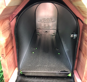 Commercio all'ingrosso della fabbrica di legno di metallo Bill titolari di posta organizzatori cedro Chalet registro di cedro cabina di posta con inserto in metallo - Product Image 4