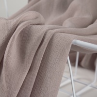 Tissu en satin gaufré nano-plissé 8042 en polyester pour la confection de kaftans et thobes, non conducteur, antistatique, 90 g/m²