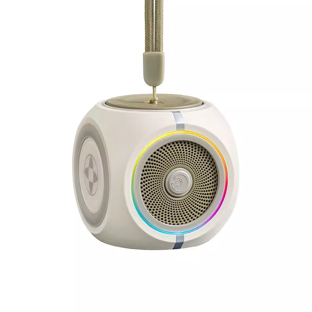 Portable Mini Cube Fidget Spinner Speaker with RGB LED Light Outdoor Wireless Speaker Waterproof Small Speaker for Kid