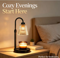 Lampe chauffe-bougie avec minuterie, chauffe-cire en verre floral à intensité variable, décoration d'intérieur, cadeaux d'anniversaire pour femmes