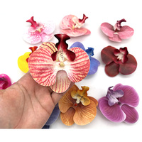 Jolie fleur artificielle personnalisée orchidée papillon Ornements décoratifs exagérés en 3D de Phalaenopsis Fleur de Phalaenopsis réaliste