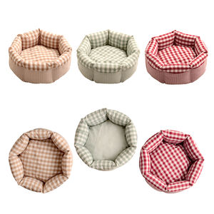 Großhandel Luxus Haustier Bett Hochwertige Komfortable Super Soft Hunde kissen Runde Wasch bare Plüsch Donut Hundehütte - Product Image 4