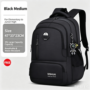 35‑45L Waterproof Oxford Student <b>Backpack</b> Large Capacity with Laptop Compartment Custom Logo for School Travel - Product Image 1