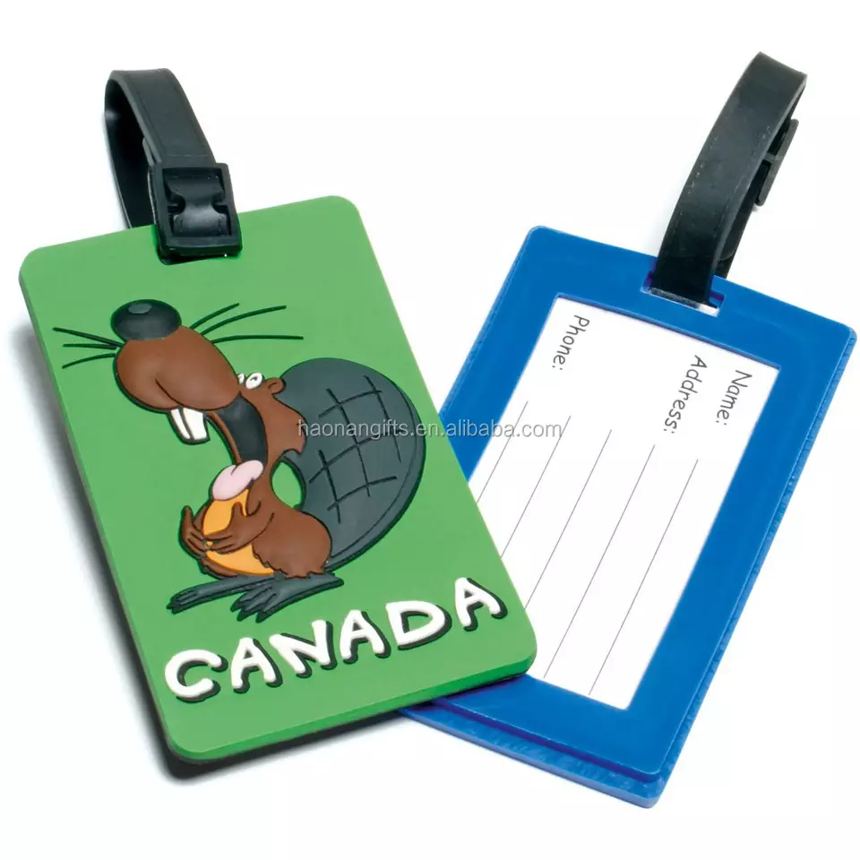 Promotional Wholesale Custom Travel Name Id Soft Pvc Luggage Tag