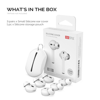 Fitting Earplug Silikon Peningkat Kualitas Suara untuk AirPods 1&2 [Tanpa Headphone]