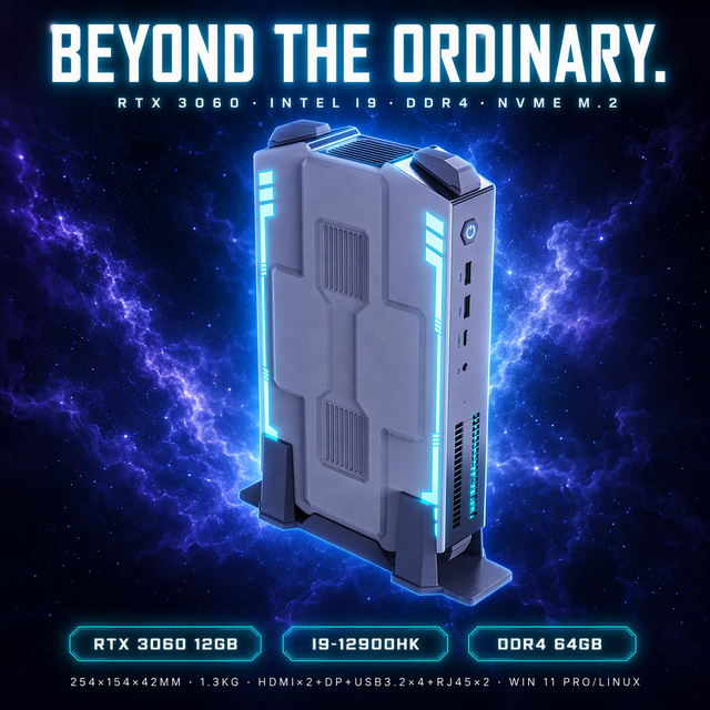 Mini PC Gaming Desktop Computer RTX3060 12GB Graphics Card Intel Core I7/I9 12th/13th Gen Gamer Mini PC