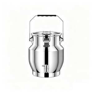 Contenitore Sigillato per Olio <span class=keywords><strong>in</strong></span> Acciaio Inox SUS 304 <span class=keywords><strong>di</strong></span> Grado Alimentare con Rubinetto - Product Image 1